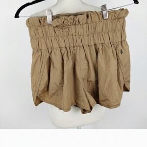 Free People Movement Gold Shorts Large